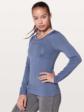 Lululemon Long-Sleeve Swifty Top in Breeze